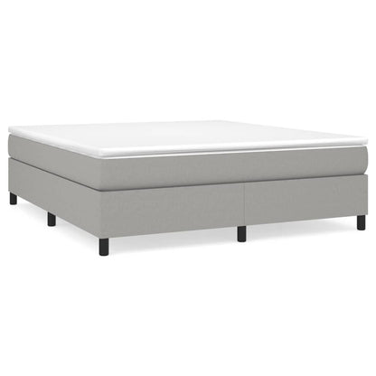 vidaXL Struttura per letto a molle con base a piattaforma e materasso in tessuto