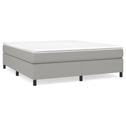 vidaXL Struttura per letto a molle con base a piattaforma e materasso in tessuto