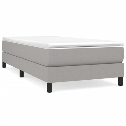 vidaXL Struttura per letto a molle con base a piattaforma e materasso in tessuto