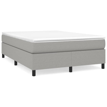 vidaXL Struttura per letto a molle con base a piattaforma e materasso in tessuto