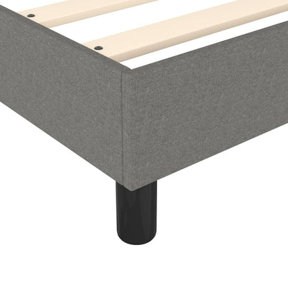 vidaXL Struttura per letto a molle con base a piattaforma e materasso in tessuto