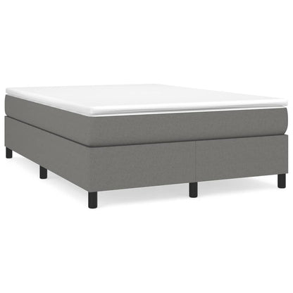 vidaXL Struttura per letto a molle con base a piattaforma e materasso in tessuto