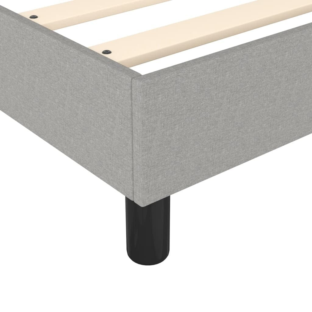vidaXL Struttura per letto a molle con base a piattaforma e materasso in tessuto