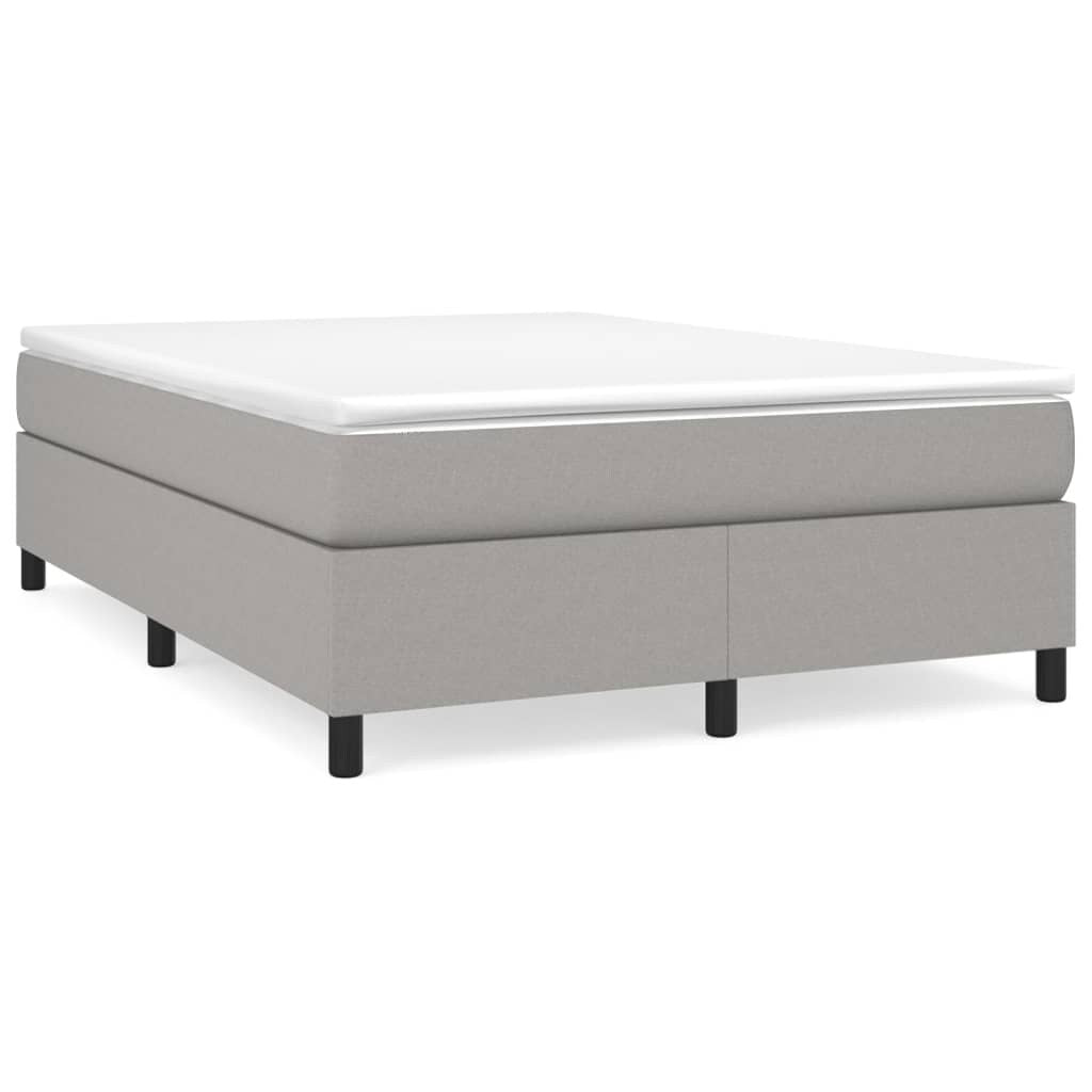 vidaXL Struttura per letto a molle con base a piattaforma e materasso in tessuto