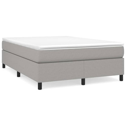 vidaXL Struttura per letto a molle con base a piattaforma e materasso in tessuto