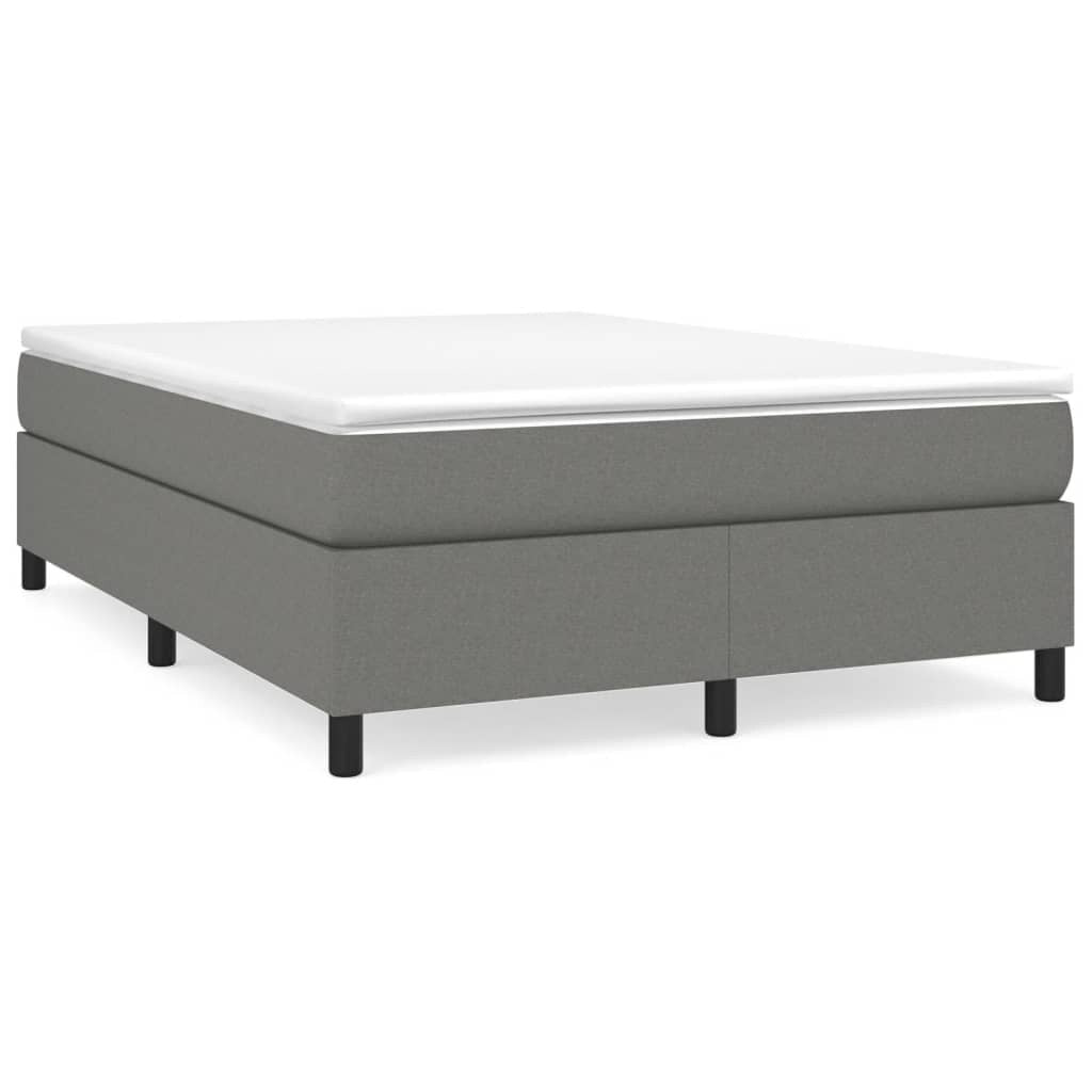vidaXL Struttura per letto a molle con base a piattaforma e materasso in tessuto