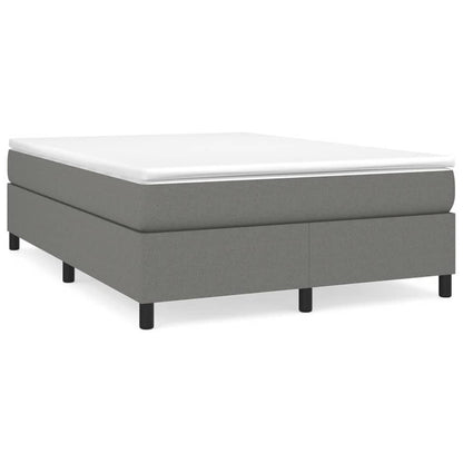 vidaXL Struttura per letto a molle con base a piattaforma e materasso in tessuto