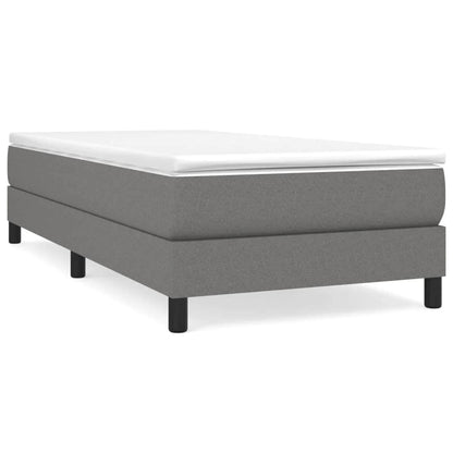 vidaXL Struttura per letto a molle con base a piattaforma e materasso in tessuto