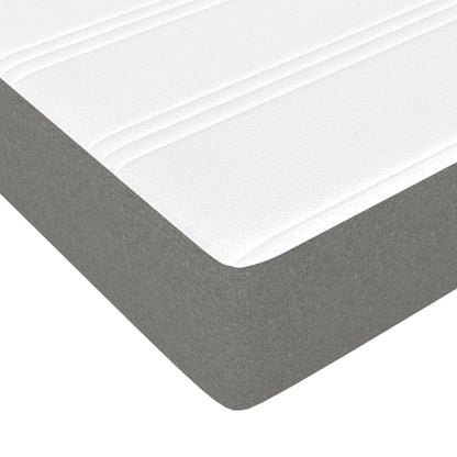 vidaXL Struttura per letto a molle con base a piattaforma e materasso in tessuto