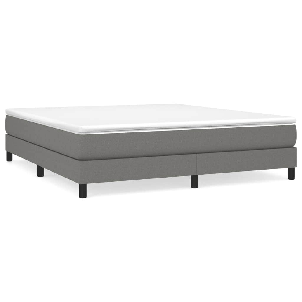 vidaXL Struttura per letto a molle con base a piattaforma e materasso in tessuto
