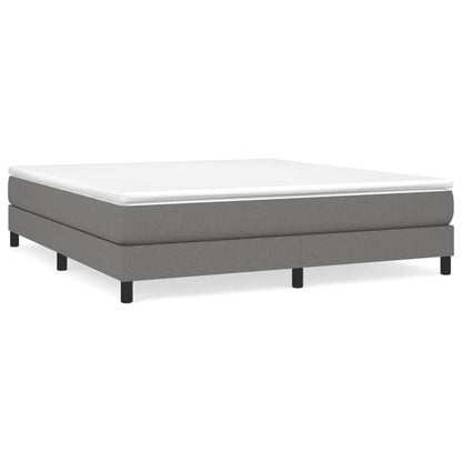 vidaXL Struttura per letto a molle con base a piattaforma e materasso in tessuto