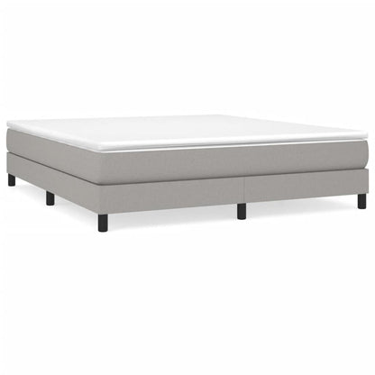 vidaXL Struttura per letto a molle con base a piattaforma e materasso in tessuto