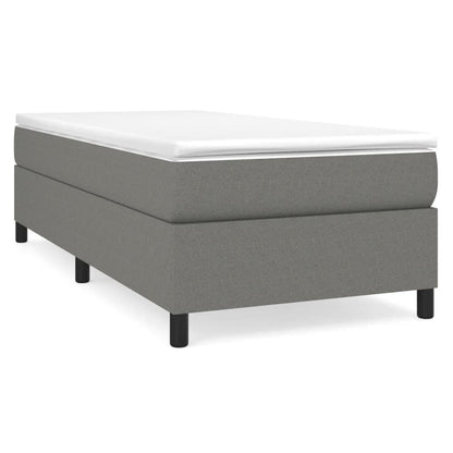 vidaXL Struttura per letto a molle con base a piattaforma e materasso in tessuto
