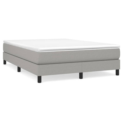 vidaXL Struttura per letto a molle con base a piattaforma e materasso in tessuto