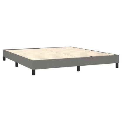 vidaXL Struttura per letto a molle con base a piattaforma e materasso in tessuto