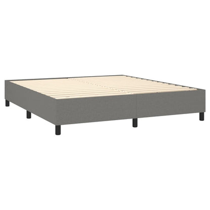 vidaXL Struttura per letto a molle con base a piattaforma e materasso in tessuto