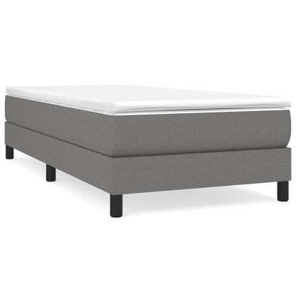 vidaXL Struttura per letto a molle con base a piattaforma e materasso in tessuto