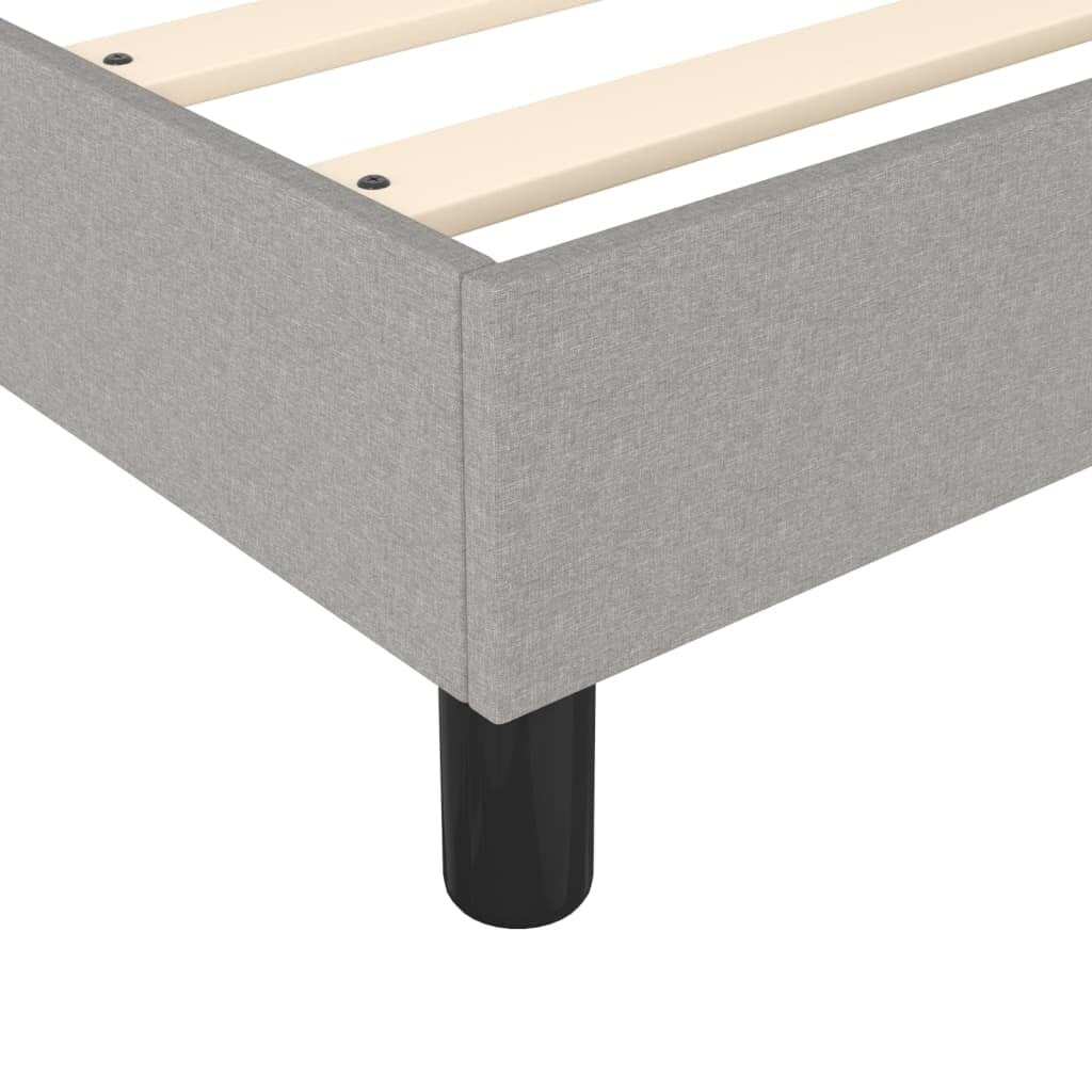 vidaXL Struttura per letto a molle con base a piattaforma e materasso in tessuto
