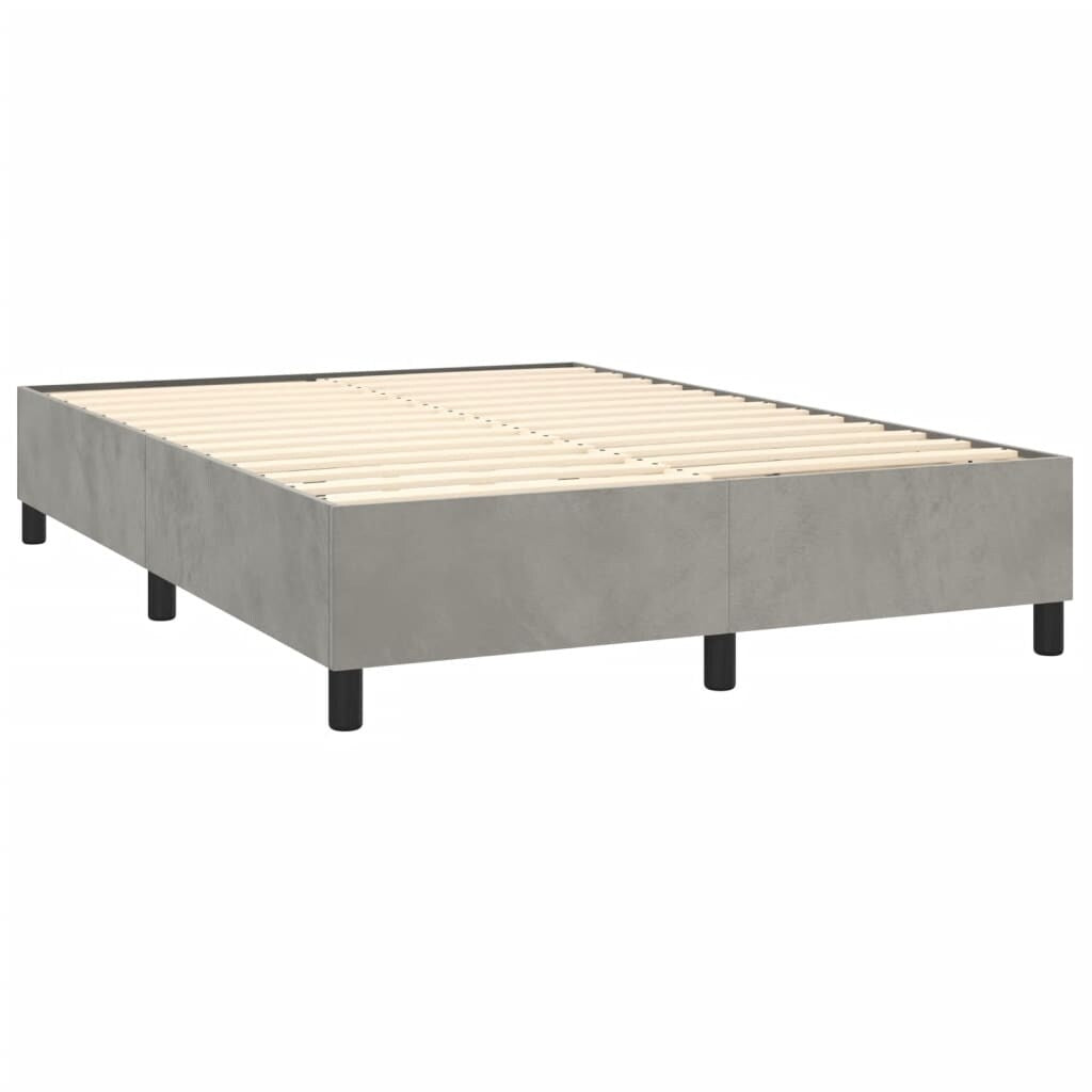 vidaXL Struttura Letto Box Spring Piattaforma Letto con Materasso per Camera da Letto Velluto