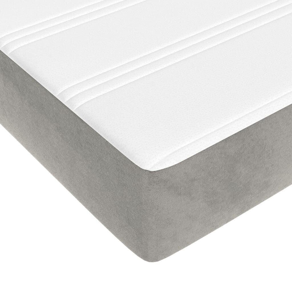 vidaXL Struttura Letto Box Spring Piattaforma Letto con Materasso per Camera da Letto Velluto