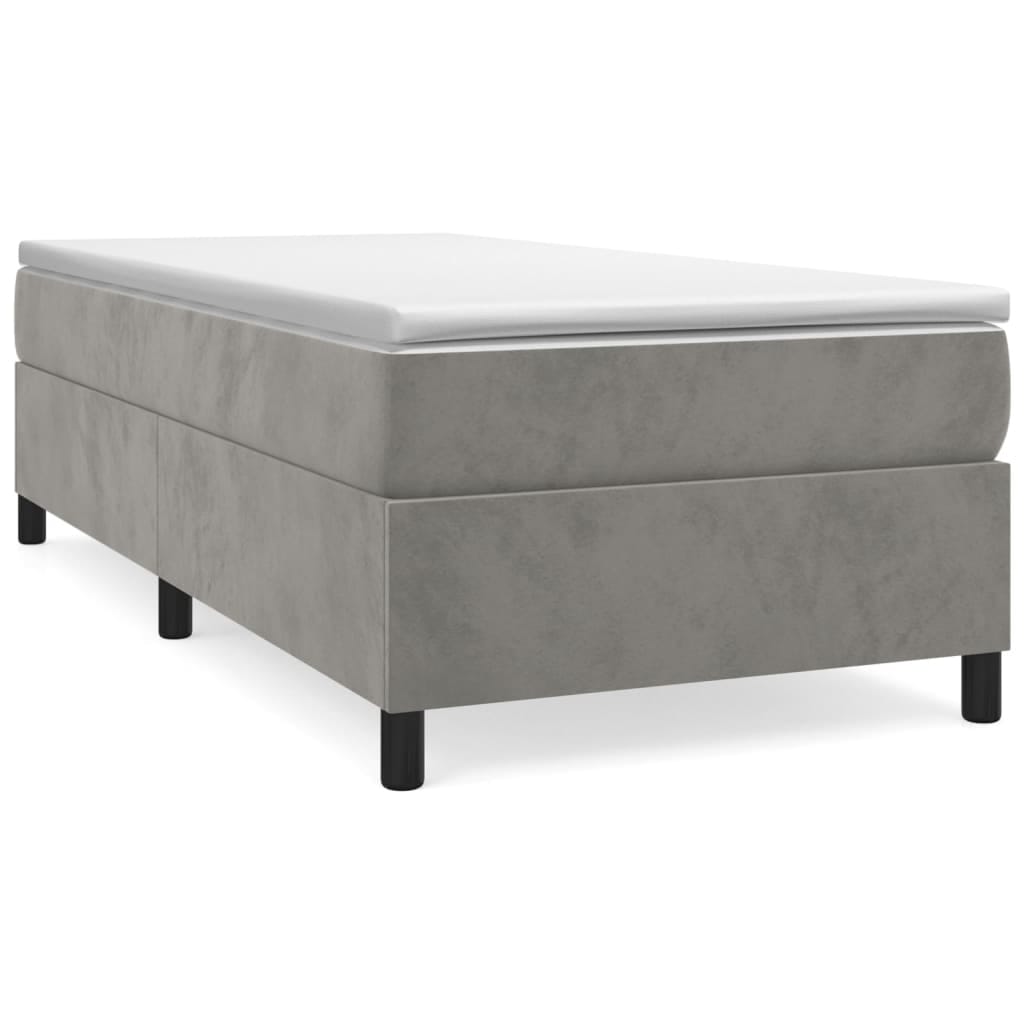vidaXL Struttura Letto Box Spring Piattaforma Letto con Materasso per Camera da Letto Velluto