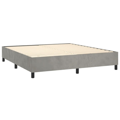 vidaXL Struttura Letto Box Spring Piattaforma Letto con Materasso per Camera da Letto Velluto