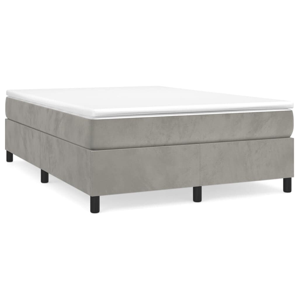 vidaXL Struttura Letto Box Spring Piattaforma Letto con Materasso per Camera da Letto Velluto