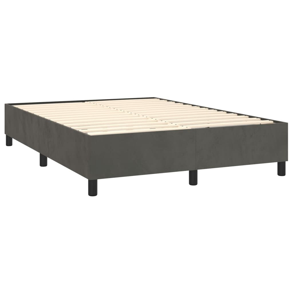 vidaXL Struttura Letto Box Spring Piattaforma Letto con Materasso per Camera da Letto Velluto
