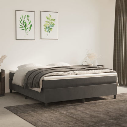 vidaXL Struttura Letto Box Spring Piattaforma Letto con Materasso per Camera da Letto Velluto