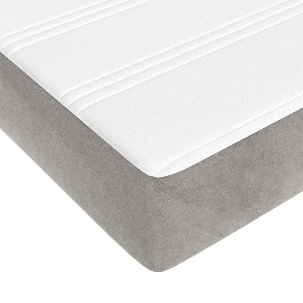 vidaXL Struttura Letto Box Spring Piattaforma Letto con Materasso per Camera da Letto Velluto