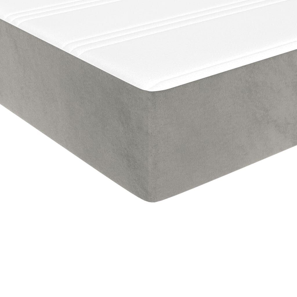 vidaXL Struttura Letto Box Spring Piattaforma Letto con Materasso per Camera da Letto Velluto