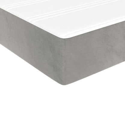 vidaXL Struttura Letto Box Spring Piattaforma Letto con Materasso per Camera da Letto Velluto