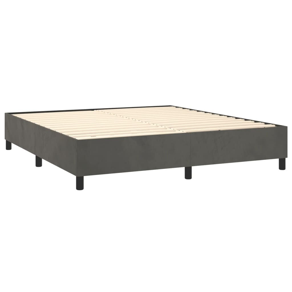vidaXL Struttura Letto Box Spring Piattaforma Letto con Materasso per Camera da Letto Velluto