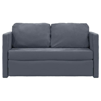 vidaXL Divano letto da pavimento grigio scuro in velluto compatto - 48,0 x 48,0 x 21,7 cm