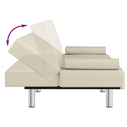 vidaXL Divano Letto Pieghevole con Portabicchieri in Similpelle - 78,7 x 35 x 27,6 cm