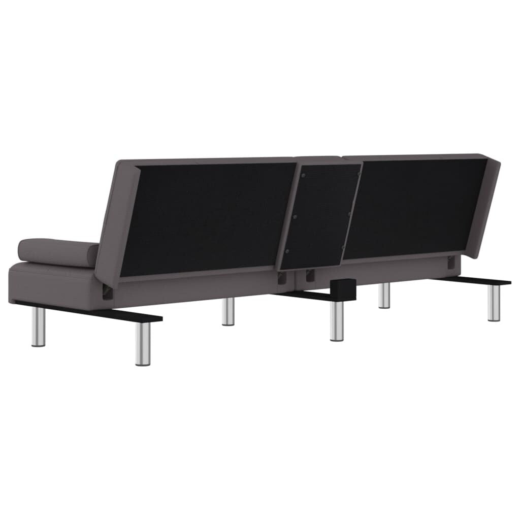vidaXL Divano Letto Pieghevole con Portabicchieri in Similpelle - 78,7 x 35 x 27,6 cm