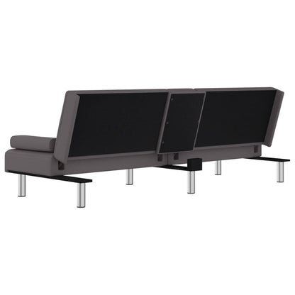 vidaXL Divano Letto Pieghevole con Portabicchieri in Similpelle - 78,7 x 35 x 27,6 cm