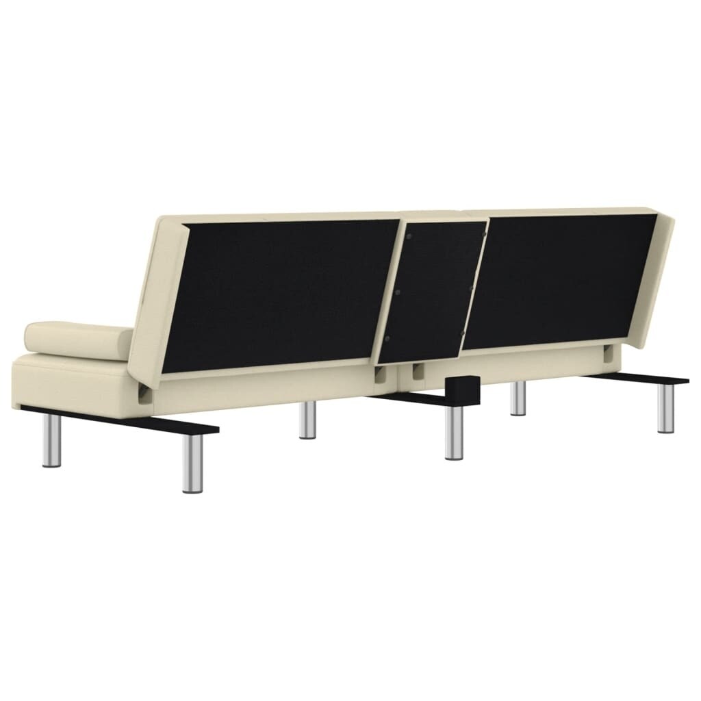 vidaXL Divano Letto Pieghevole con Portabicchieri in Similpelle - 78,7 x 35 x 27,6 cm