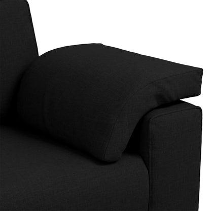 vidaXL Divano Nero/Grigio scuro in metallo - 86,2 x 30,3 x 32,3