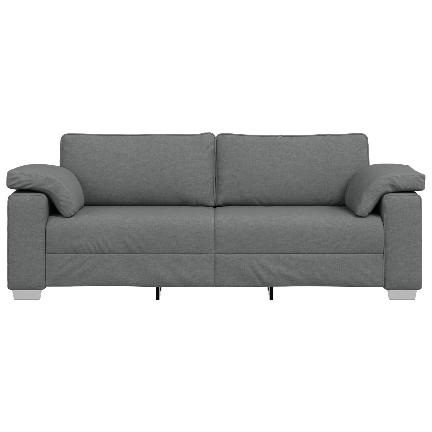 vidaXL Divano Nero/Grigio scuro in metallo - 86,2 x 30,3 x 32,3