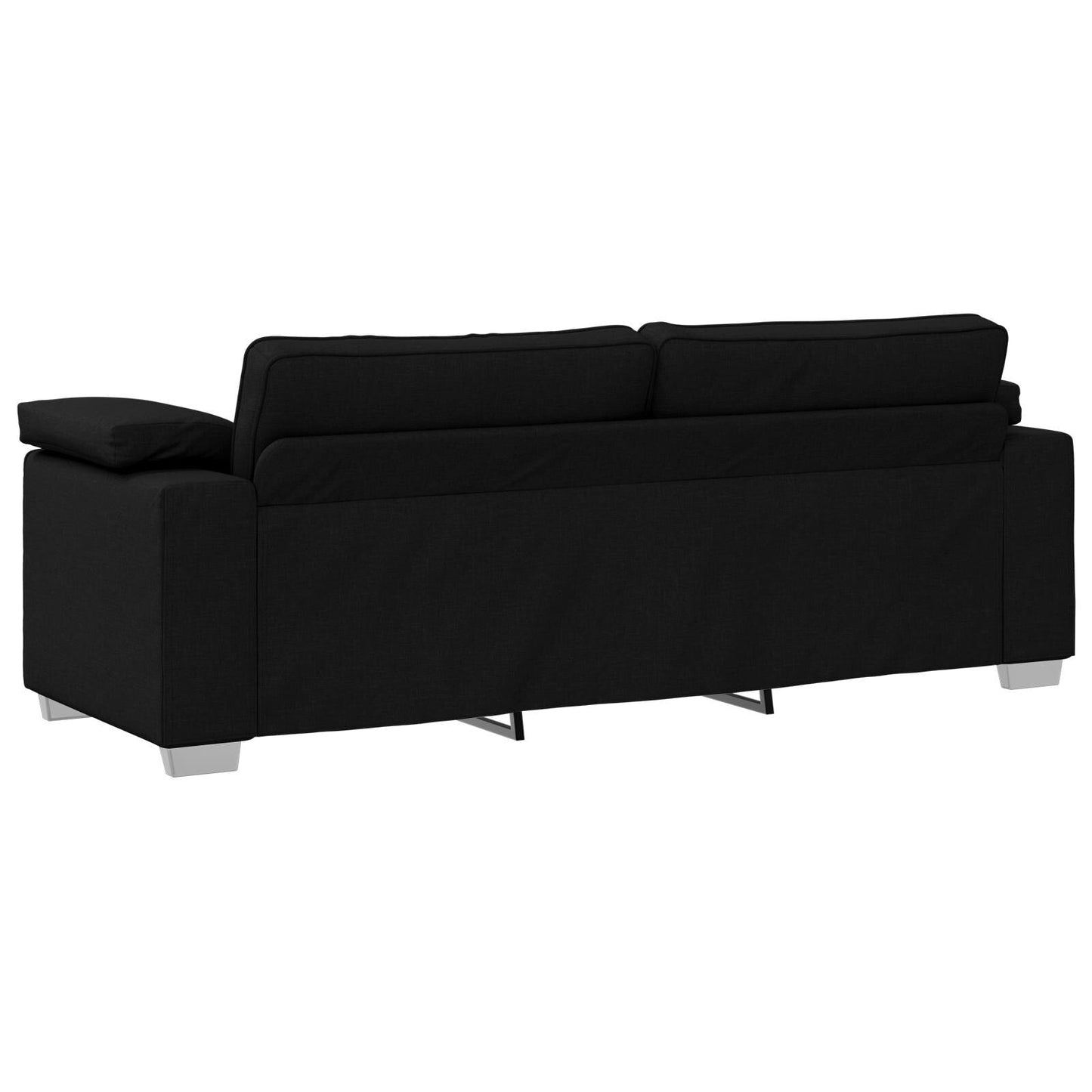 vidaXL Divano Nero/Grigio scuro in metallo - 86,2 x 30,3 x 32,3