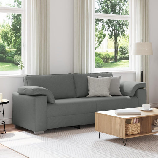 vidaXL Divano Nero/Grigio scuro in metallo - 86,2 x 30,3 x 32,3