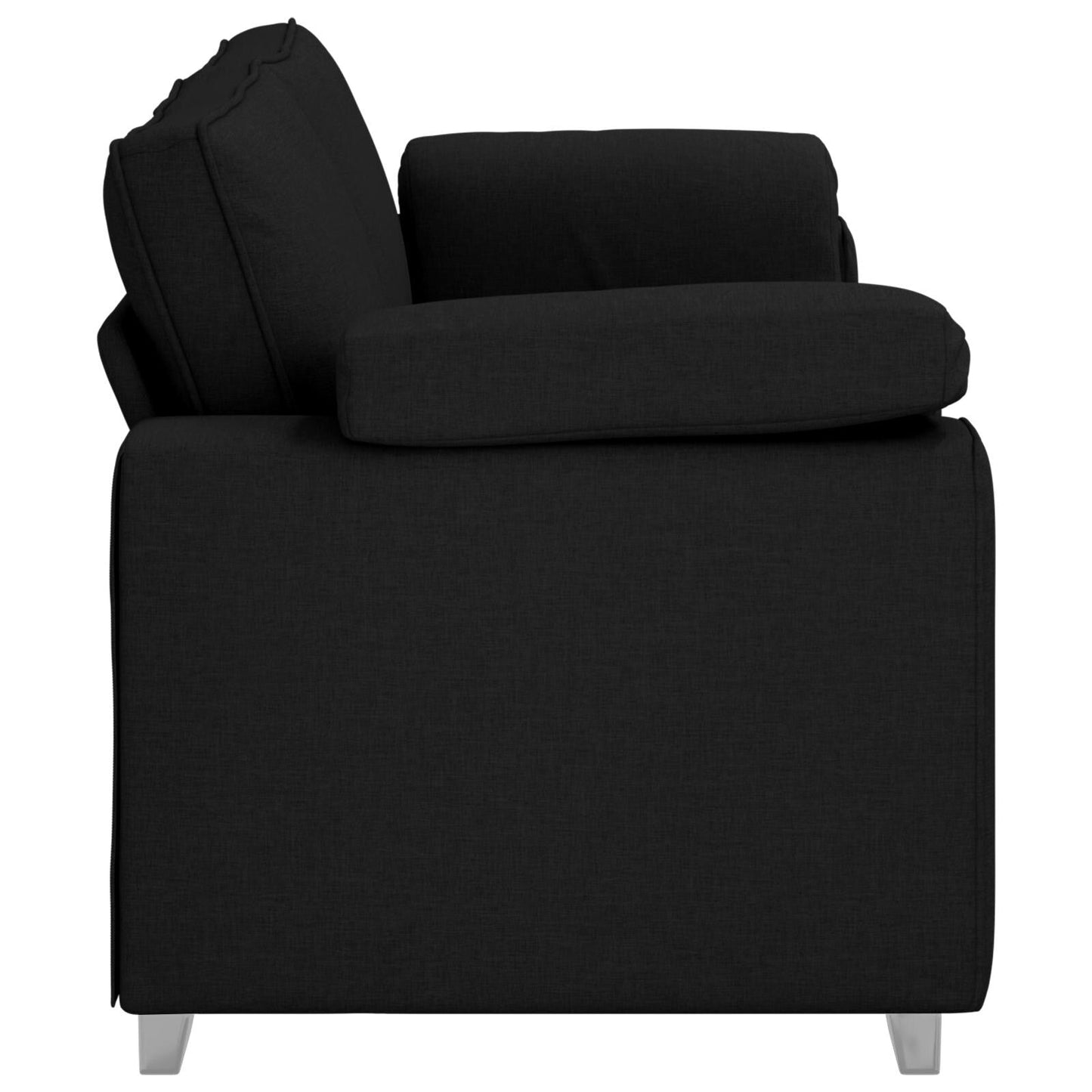 vidaXL Divano Nero/Grigio scuro in metallo - 86,2 x 30,3 x 32,3
