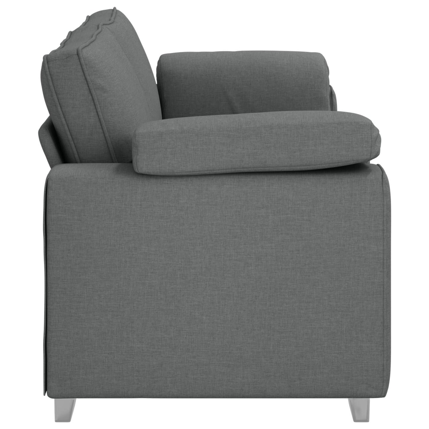 vidaXL Divano Nero/Grigio scuro in metallo - 86,2 x 30,3 x 32,3