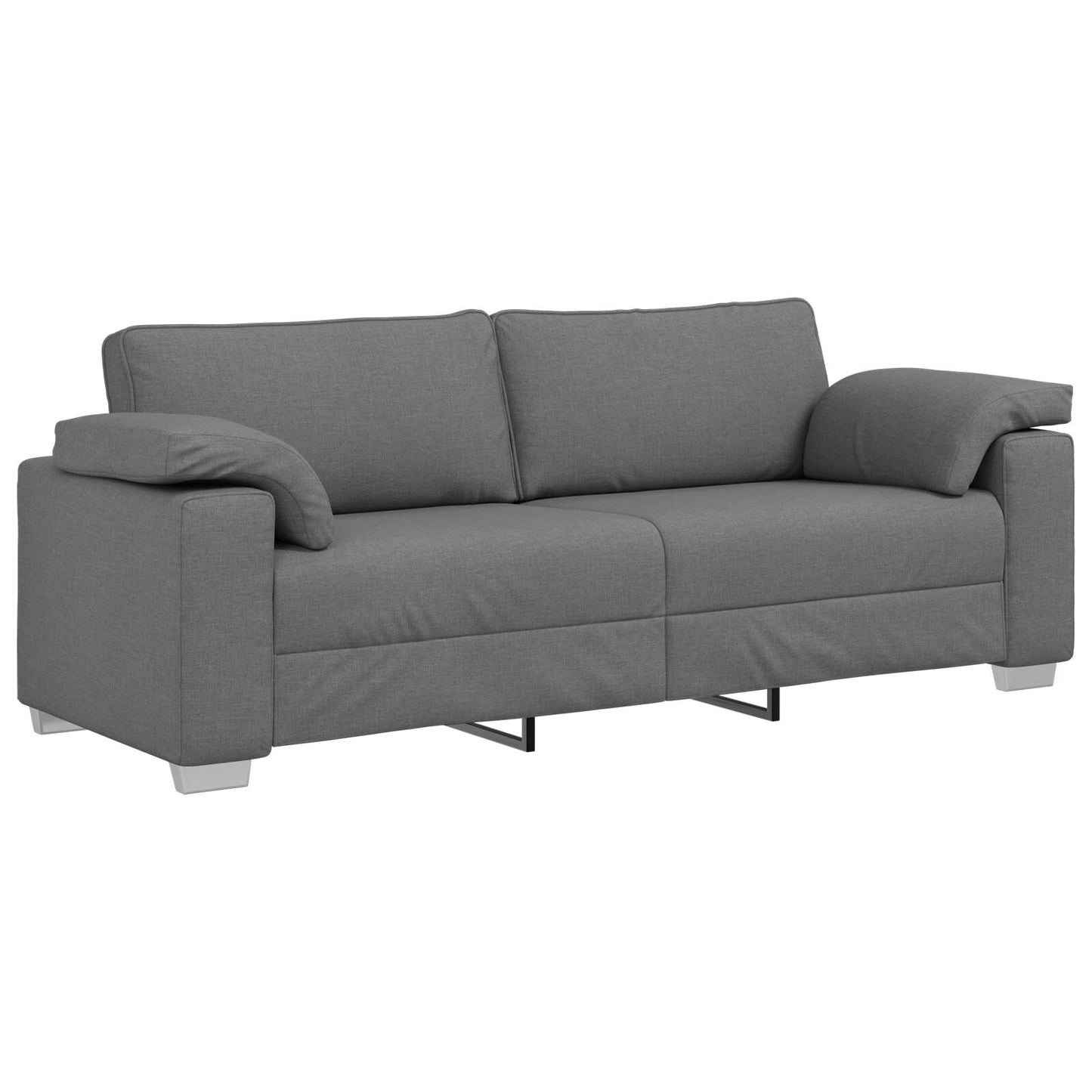 vidaXL Divano Nero/Grigio scuro in metallo - 86,2 x 30,3 x 32,3