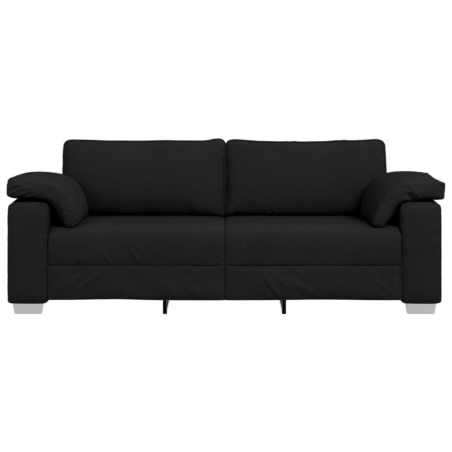 vidaXL Divano Nero/Grigio scuro in metallo - 86,2 x 30,3 x 32,3