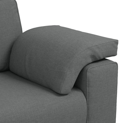 vidaXL Divano Nero/Grigio scuro in metallo - 86,2 x 30,3 x 32,3